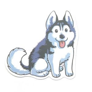 Husky Vinyl Sticker